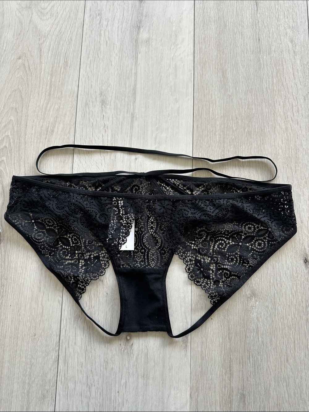 Adore Me Jenni Bikini Panties Black Large NWT IN PACKAGE